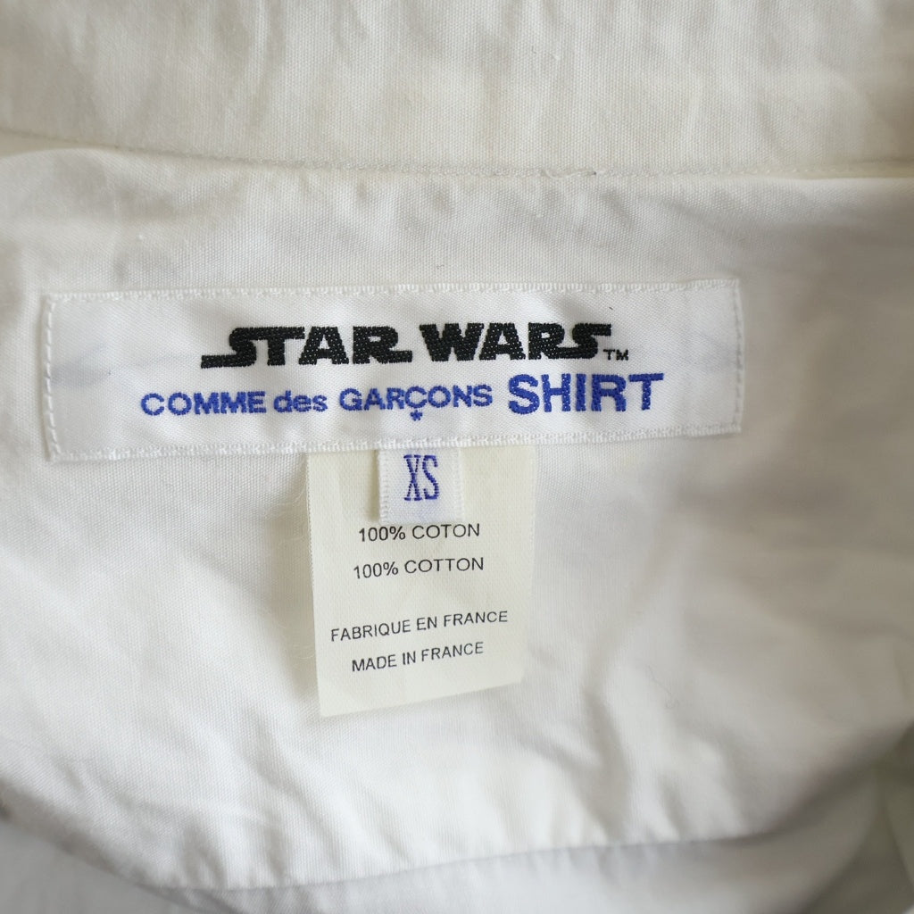 COMME des GARCONS SHIRT(コムデギャルソンシャツ) 12AW STAR WARS グラフィックプリント レギュラーカラー長袖シャツ ブラック/ホワイト W20112