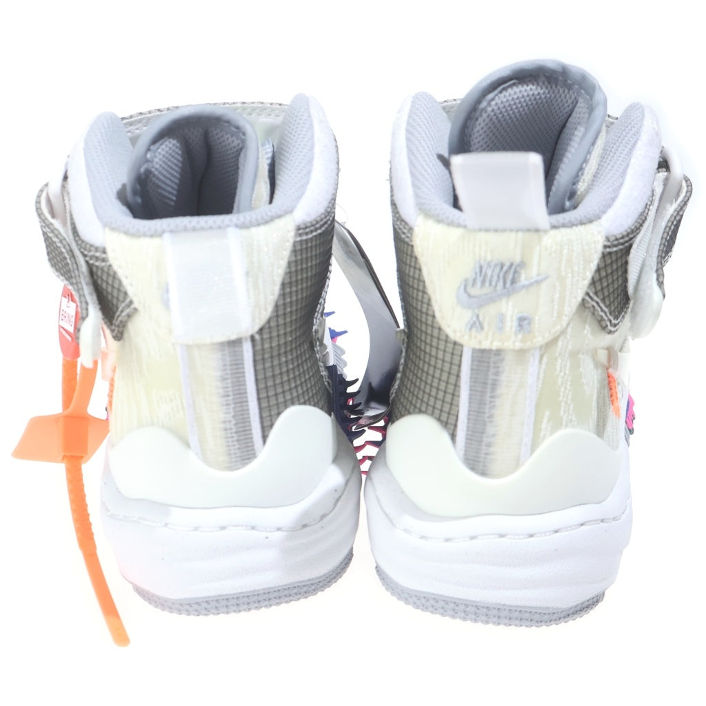 NIKE(ナイキ) ×OFF-WHITE AIR FORCE 1 MID オフホワイト エアフォースワン ミッドカットスニーカー ホワイト US5/23.5cm D06290-100