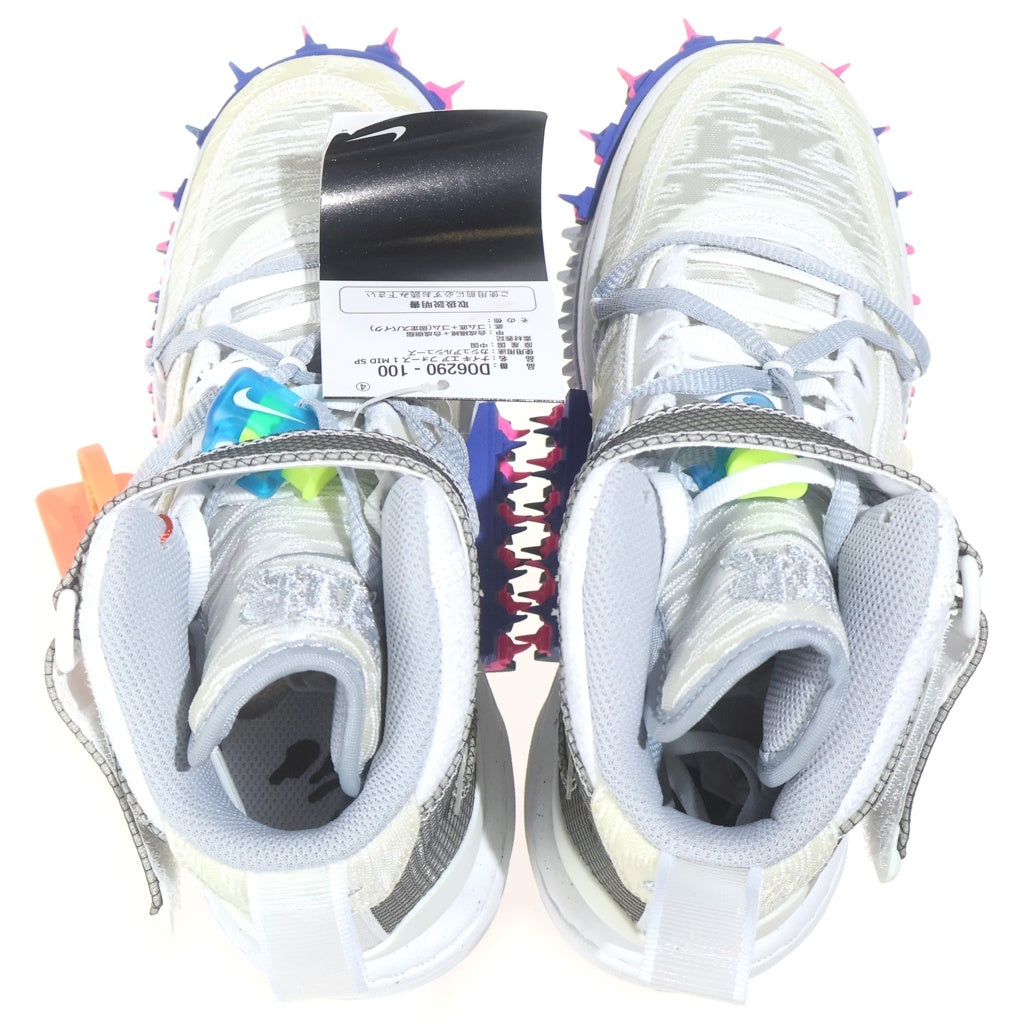 NIKE(ナイキ) ×OFF-WHITE AIR FORCE 1 MID オフホワイト エアフォースワン ミッドカットスニーカー ホワイト US5/23.5cm D06290-100
