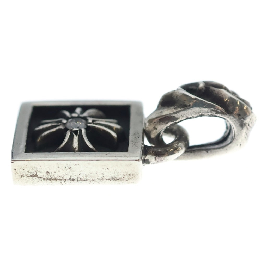 CHROME HEARTS(クロムハーツ) FRAMED CH PLUS 1DIA フレームドCHプラス 1ダイヤ チャーム ペンダントトップ シルバー