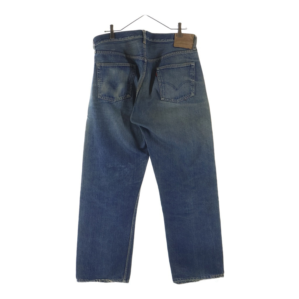Levi's(リーバイス) 60S VINTAGE 501-501 ダブルネーム ボタン裏J ギャラ無し紙パッチ BIG E 不均等V 足長R センターセット ヴィンテージ ボタンフライ デニムパンツ インディゴ