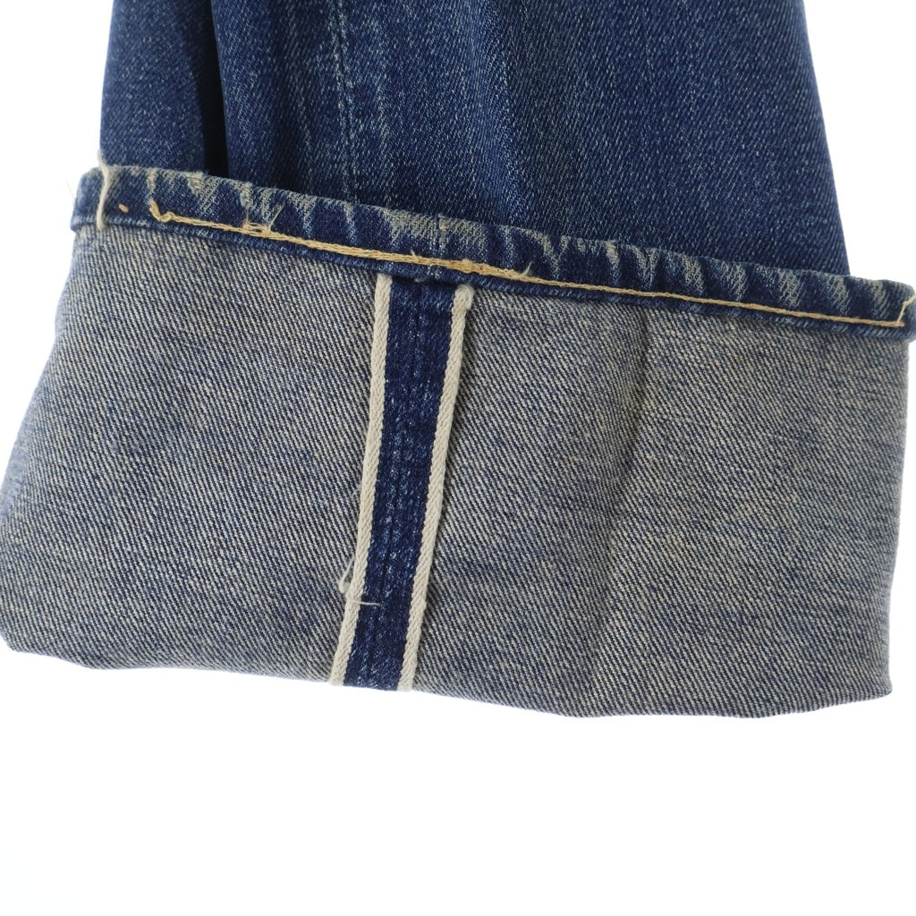 Levi's(リーバイス) 60S VINTAGE 501-501 ダブルネーム ボタン裏J ギャラ無し紙パッチ BIG E 不均等V 足長R センターセット ヴィンテージ ボタンフライ デニムパンツ インディゴ