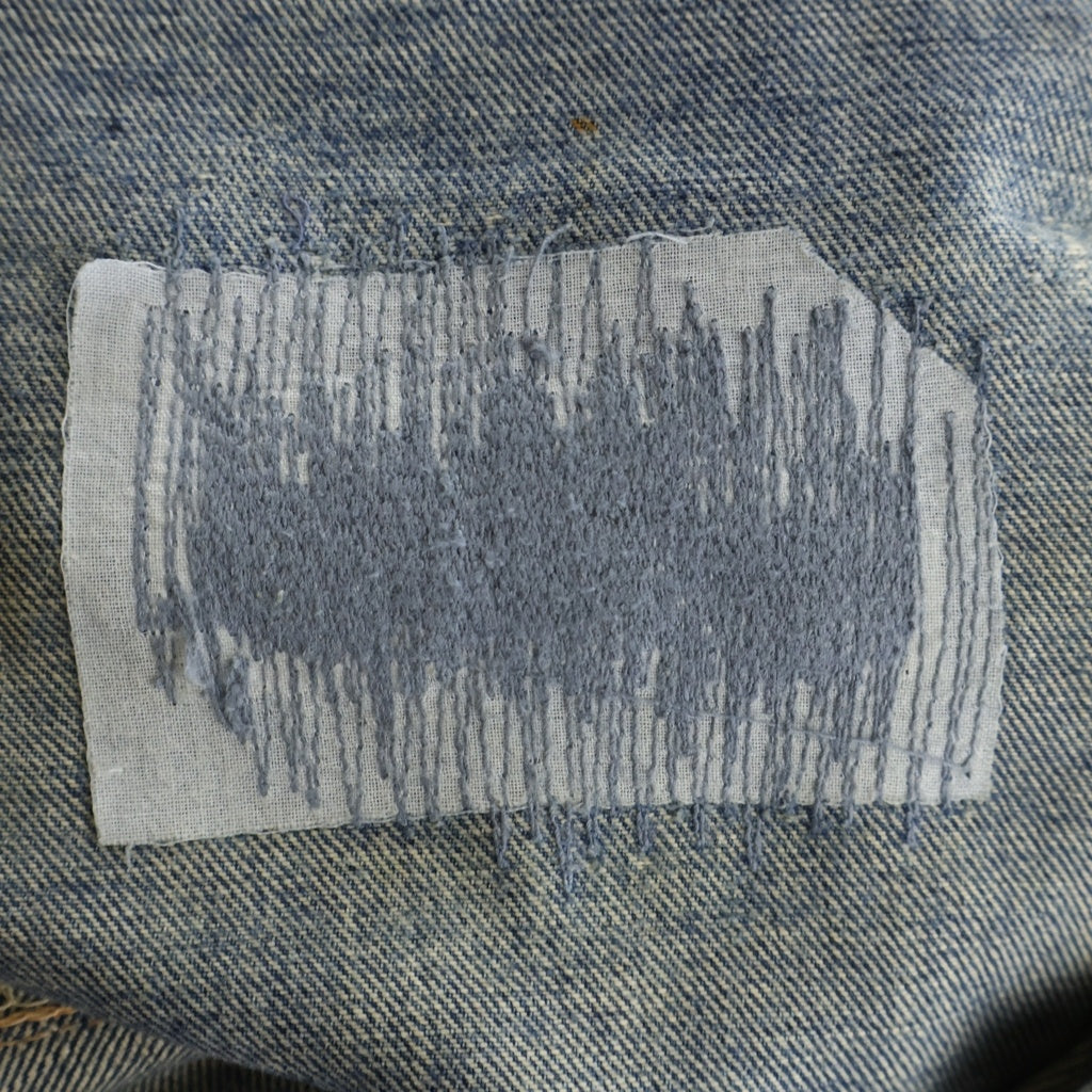 Levi's(リーバイス) 60S VINTAGE 501-501 ダブルネーム ボタン裏J ギャラ無し紙パッチ BIG E 不均等V 足長R センターセット ヴィンテージ ボタンフライ デニムパンツ インディゴ