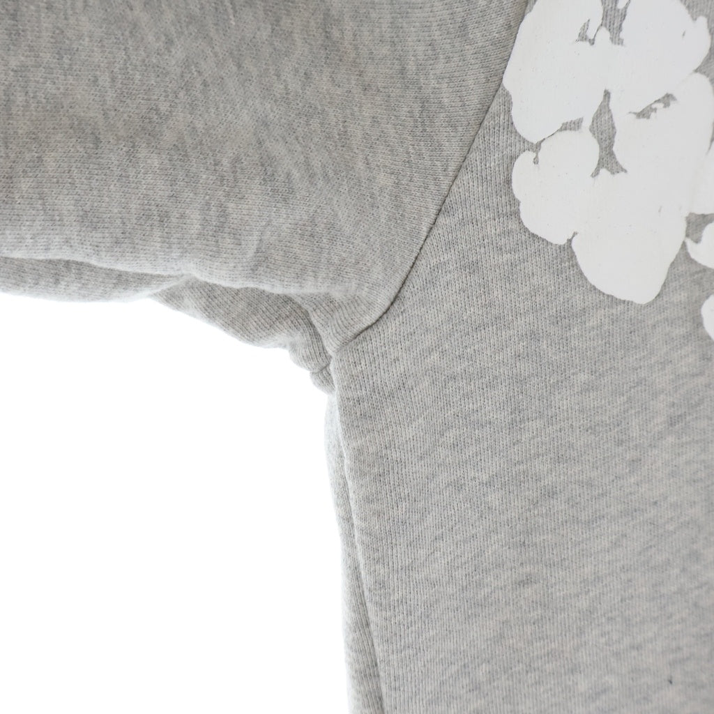 DENIM TEARS(デニムティアーズ) COTTON WREATH ZIP HOODIE コットン リース フラワー ジップアップ フーディー パーカー グレー