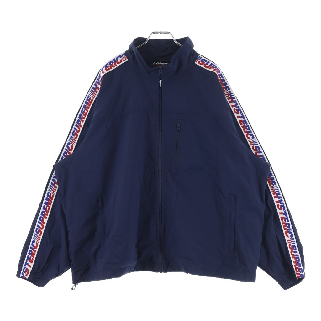 SUPREME(シュプリーム) 24AW ×HYSTERIC GLAMOUR Track Jacket ヒステリックグラマー サイドライン ナイロン トラックジャケット ネイビー