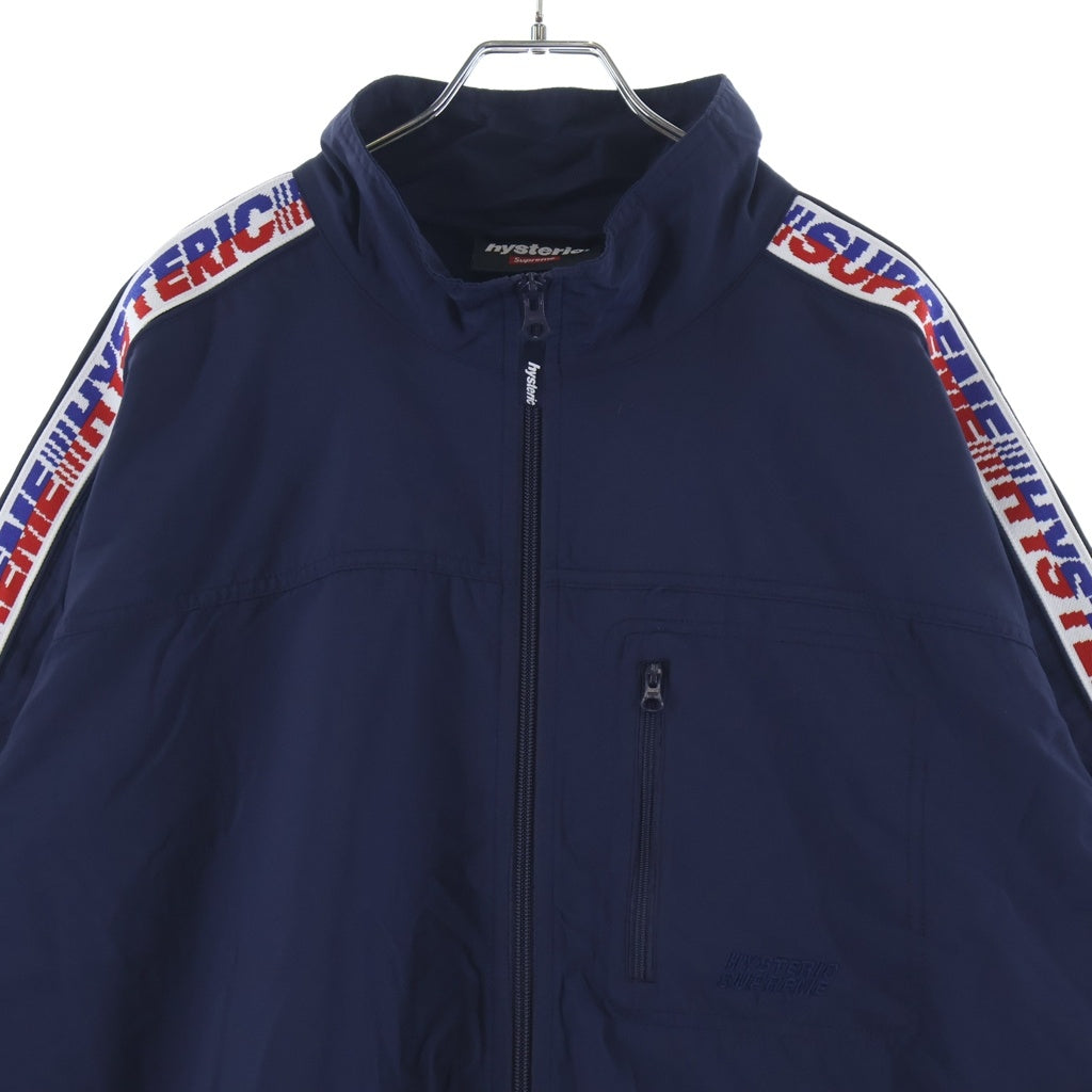 SUPREME(シュプリーム) 24AW ×HYSTERIC GLAMOUR Track Jacket ヒステリックグラマー サイドライン ナイロン トラックジャケット ネイビー