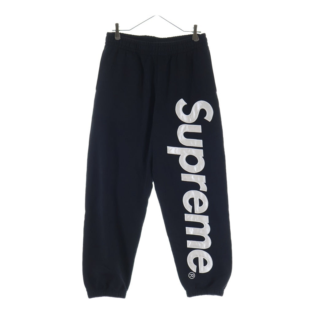 SUPREME(シュプリーム) 24AW SATIN APPLIQUE SWEATPANT サテン アプリーケ スウェットパンツ ブラック