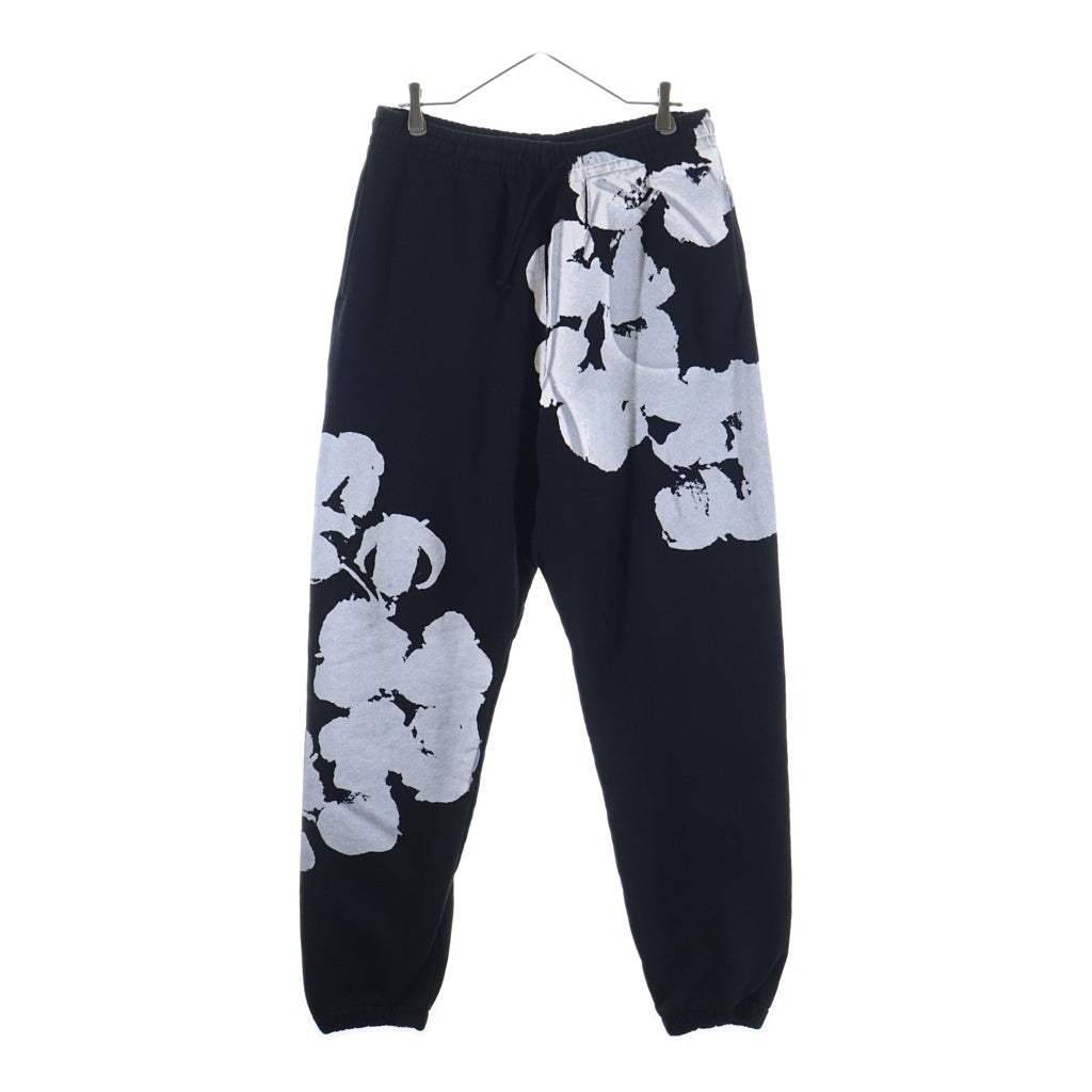 DENIM TEARS(デニムティアーズ) BIG COTTON WREATH SWEATPANTS ビッグコットンリース スウェットパンツ ブラック
