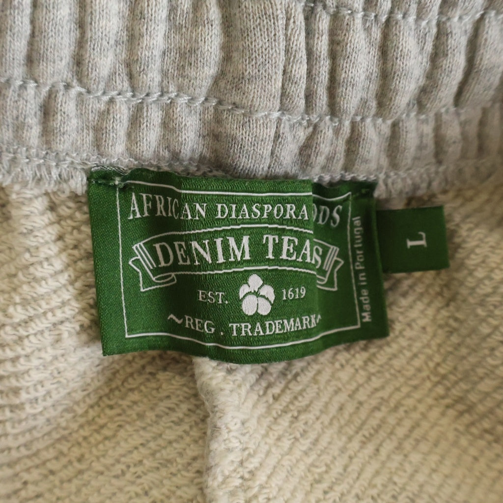 DENIM TEARS(デニムティアーズ) DRAWSTRING COTTON WREATH TRACK SHORTS ドローストリング コットン リース トラックショーツ スウェットハーフパンツ グレー