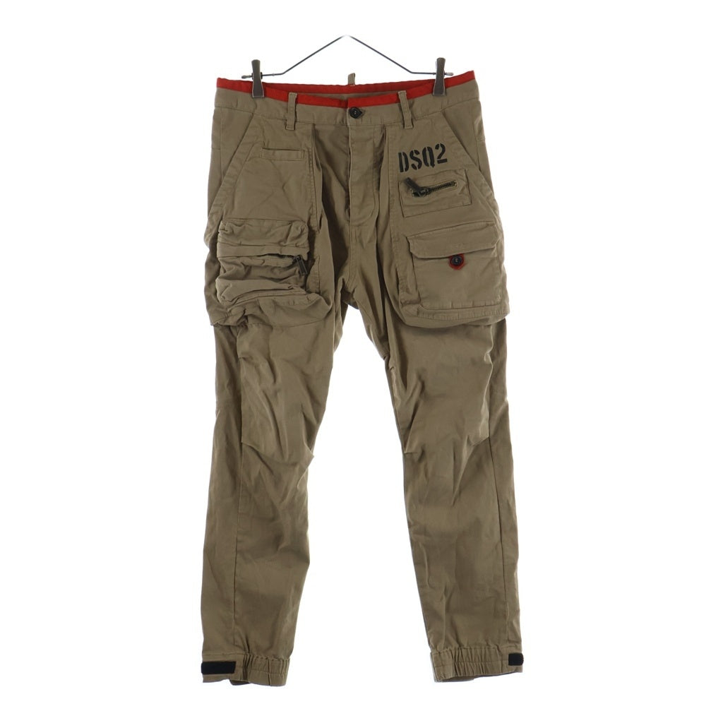 DSQUARED2(ディースクエアード) 23AW SEXY CARGO PANT ボタンフライ セクシー カーゴ パンツ ベージュ S71KB0571 S52240
