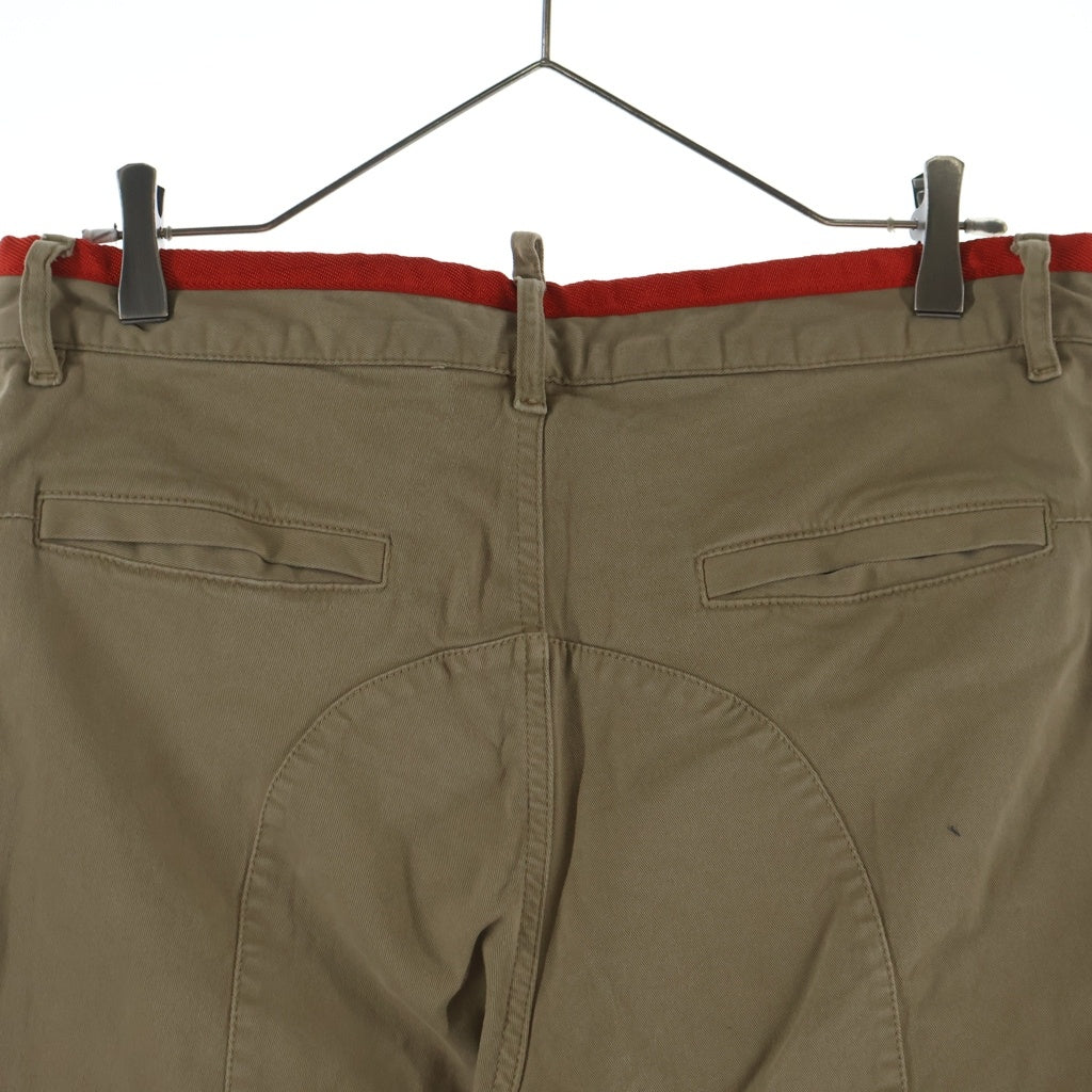 DSQUARED2(ディースクエアード) 23AW SEXY CARGO PANT ボタンフライ セクシー カーゴ パンツ ベージュ S71KB0571 S52240