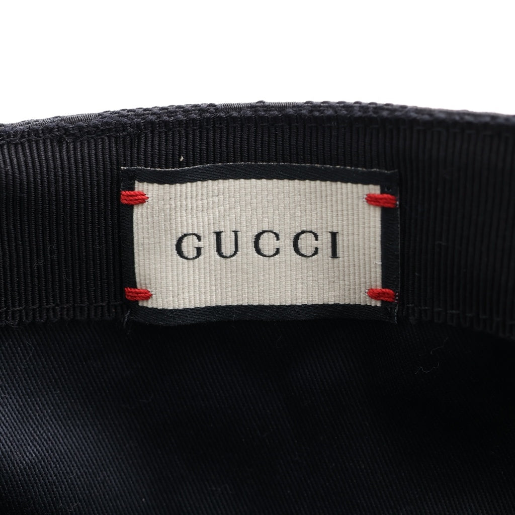 GUCCI(グッチ) GGキャンバス ベースボールキャップ 帽子 ブラック 200035 599331