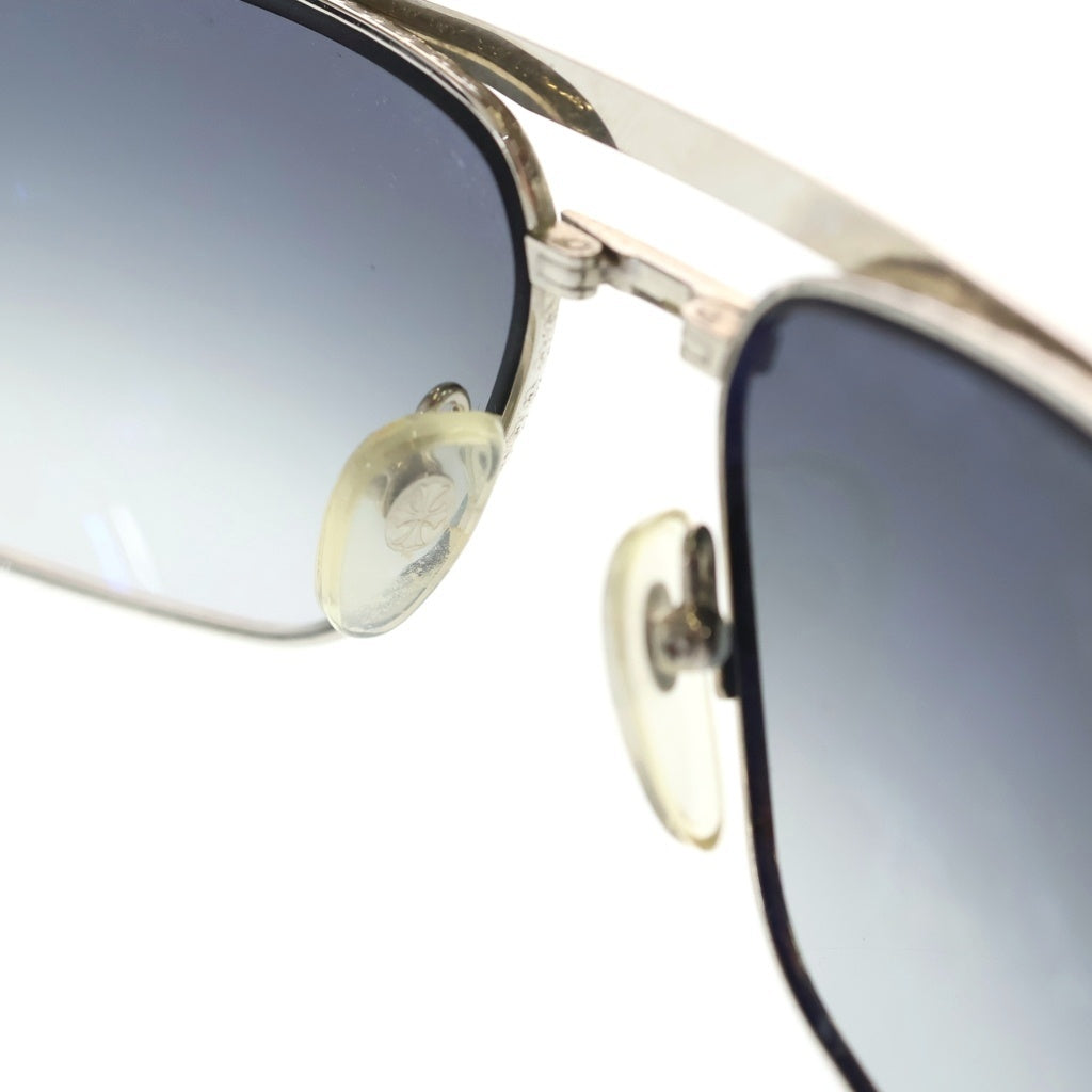 CHROME HEARTS(クロムハーツ) BAIT ダガーテンプル ティアドロップ ツーブリッジ カラーレンズ サングラス アイウェア メガネ シルバー/ブラック