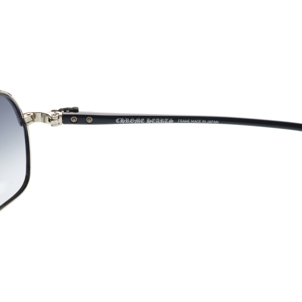 CHROME HEARTS(クロムハーツ) BAIT ダガーテンプル ティアドロップ ツーブリッジ カラーレンズ サングラス アイウェア メガネ シルバー/ブラック