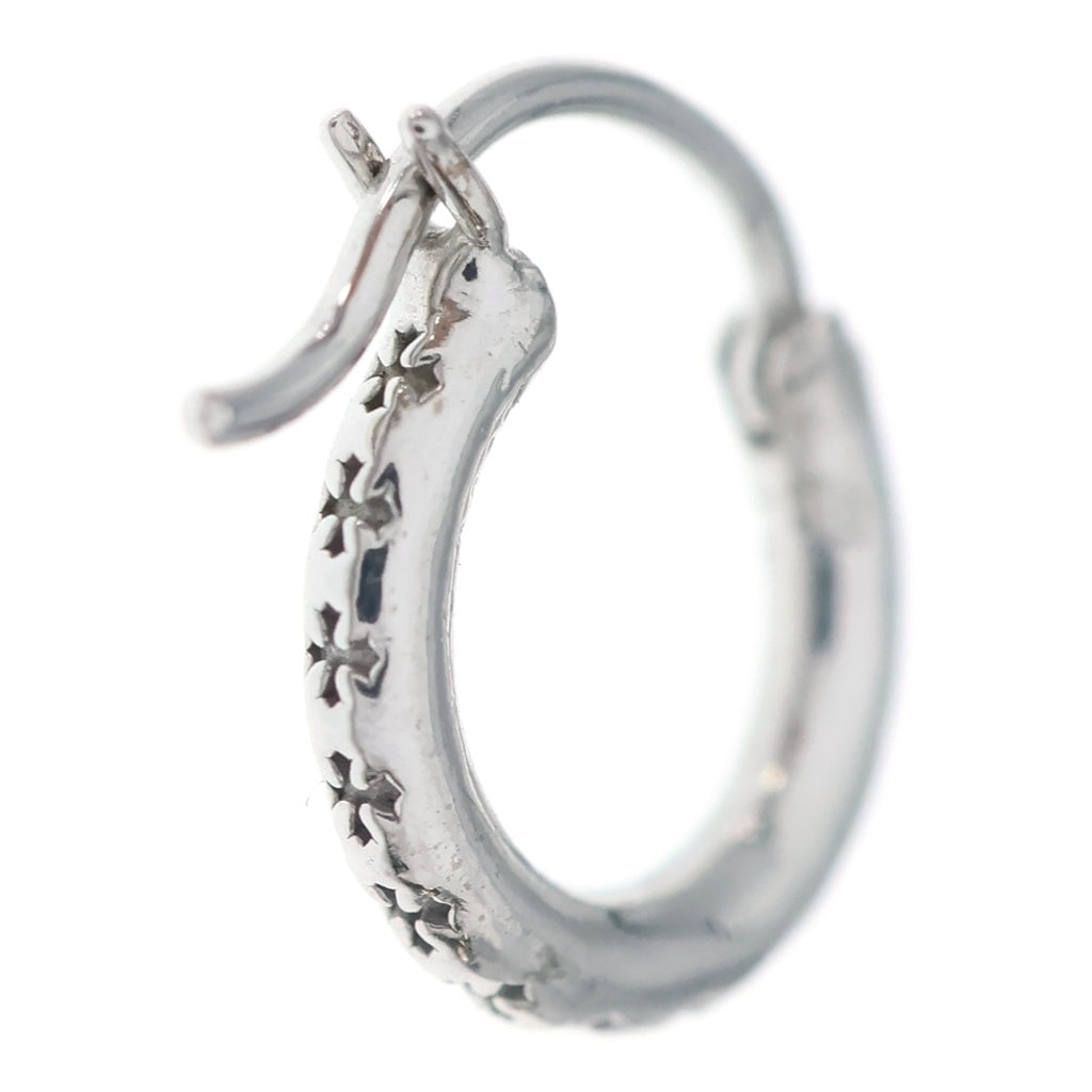 CHROME HEARTS(クロムハーツ) 18K HOOP TFL SML フープピアス WG ホワイトゴールド
