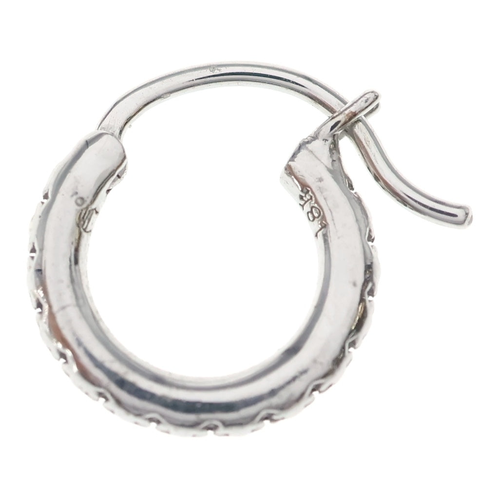 CHROME HEARTS(クロムハーツ) 18K HOOP TFL SML フープピアス WG ホワイトゴールド