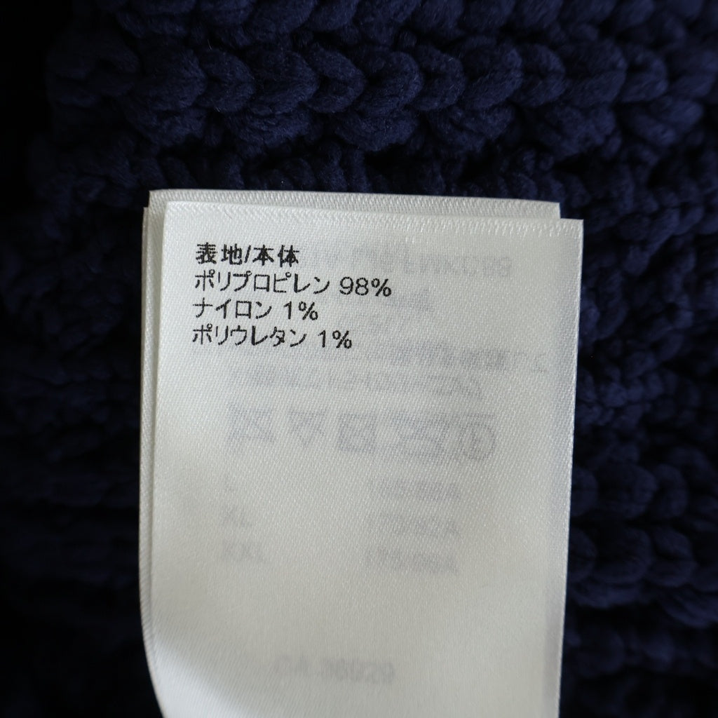 LOUIS VUITTON(ルイヴィトン) 22SS ロゴボタン ケーブルニットカーディガン ネイビー RW221A LJ6 FMKC88 レディース