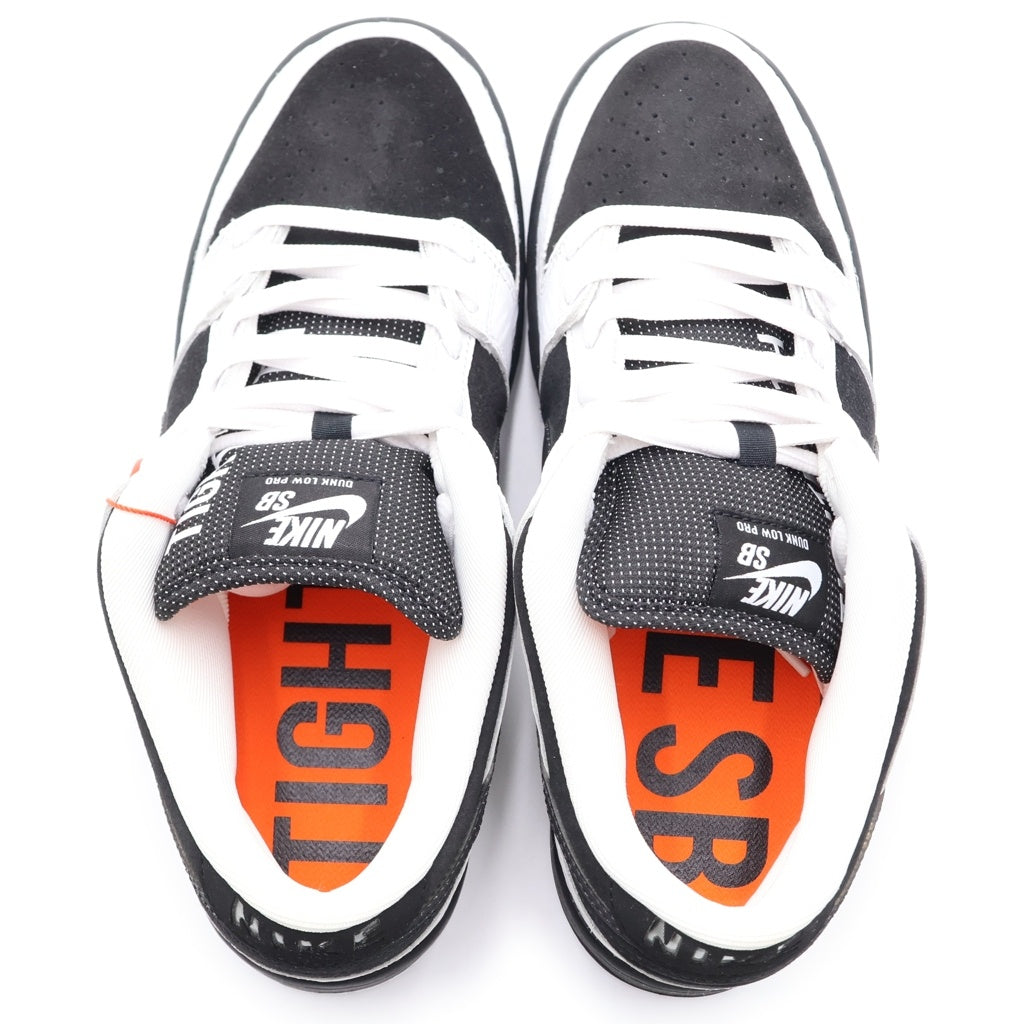 NIKE SB(ナイキエスビー) ×TIGHTBOOTH DUNK LOW PRO QS タイトブース ダンク ローカットスニーカー ホワイト/ブラック US9/27cm FD2629-100