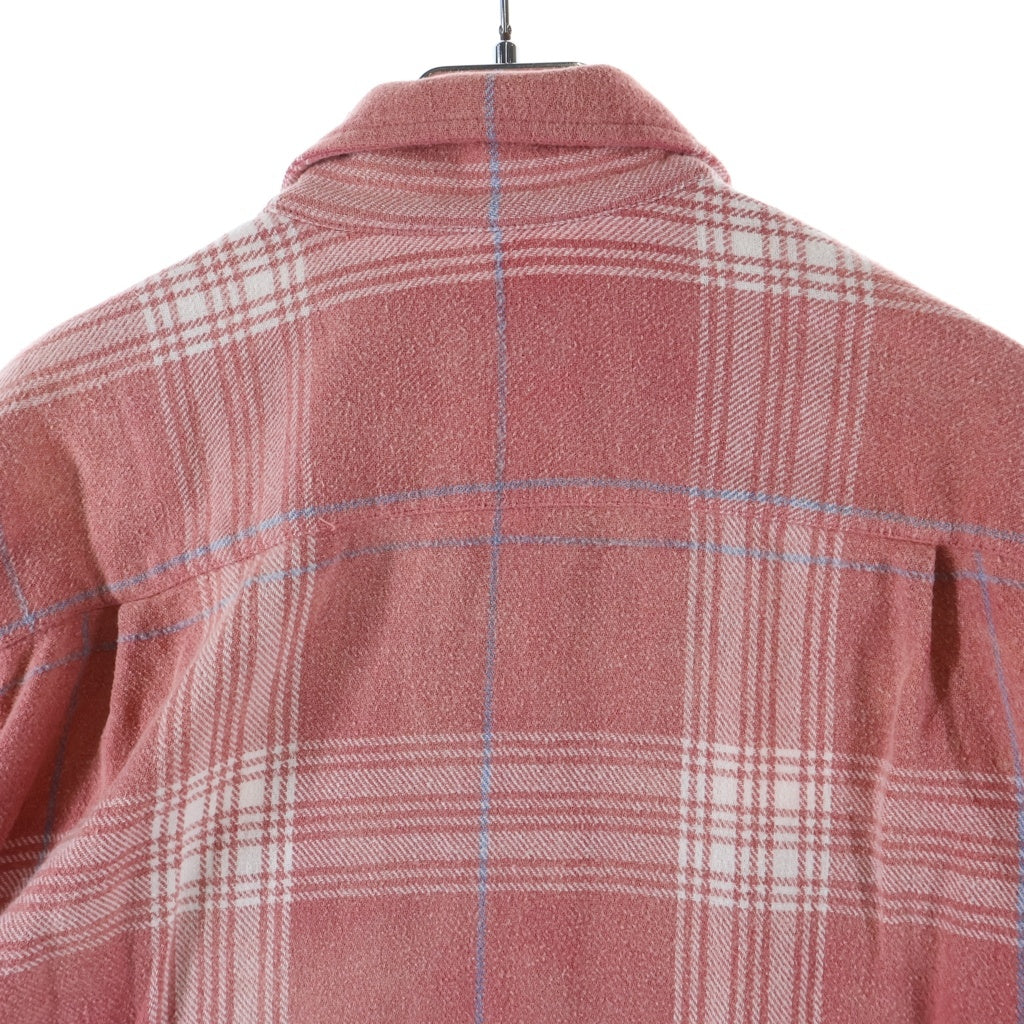 SUPREME(シュプリーム) 17SS Faded Plaid Flannel Zip Up Shirt フェーデッド プレイド ジップアップ フランネル 長袖シャツ レッド