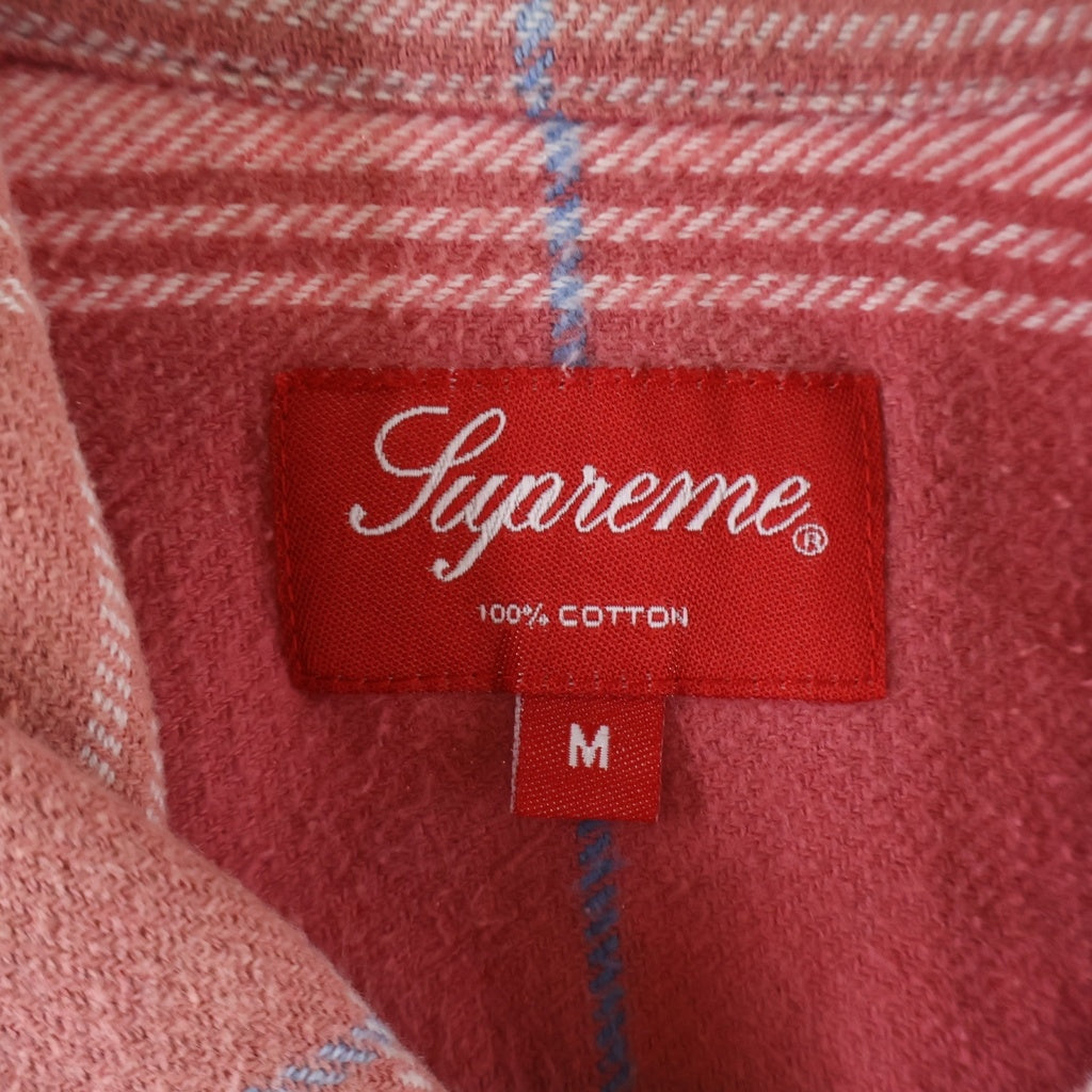 SUPREME(シュプリーム) 17SS Faded Plaid Flannel Zip Up Shirt フェーデッド プレイド ジップアップ フランネル 長袖シャツ レッド