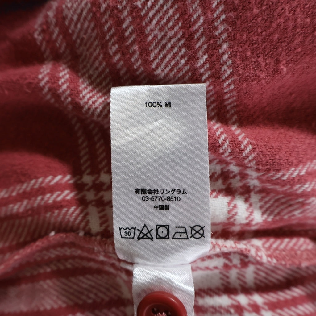 SUPREME(シュプリーム) 17SS Faded Plaid Flannel Zip Up Shirt フェーデッド プレイド ジップアップ フランネル 長袖シャツ レッド