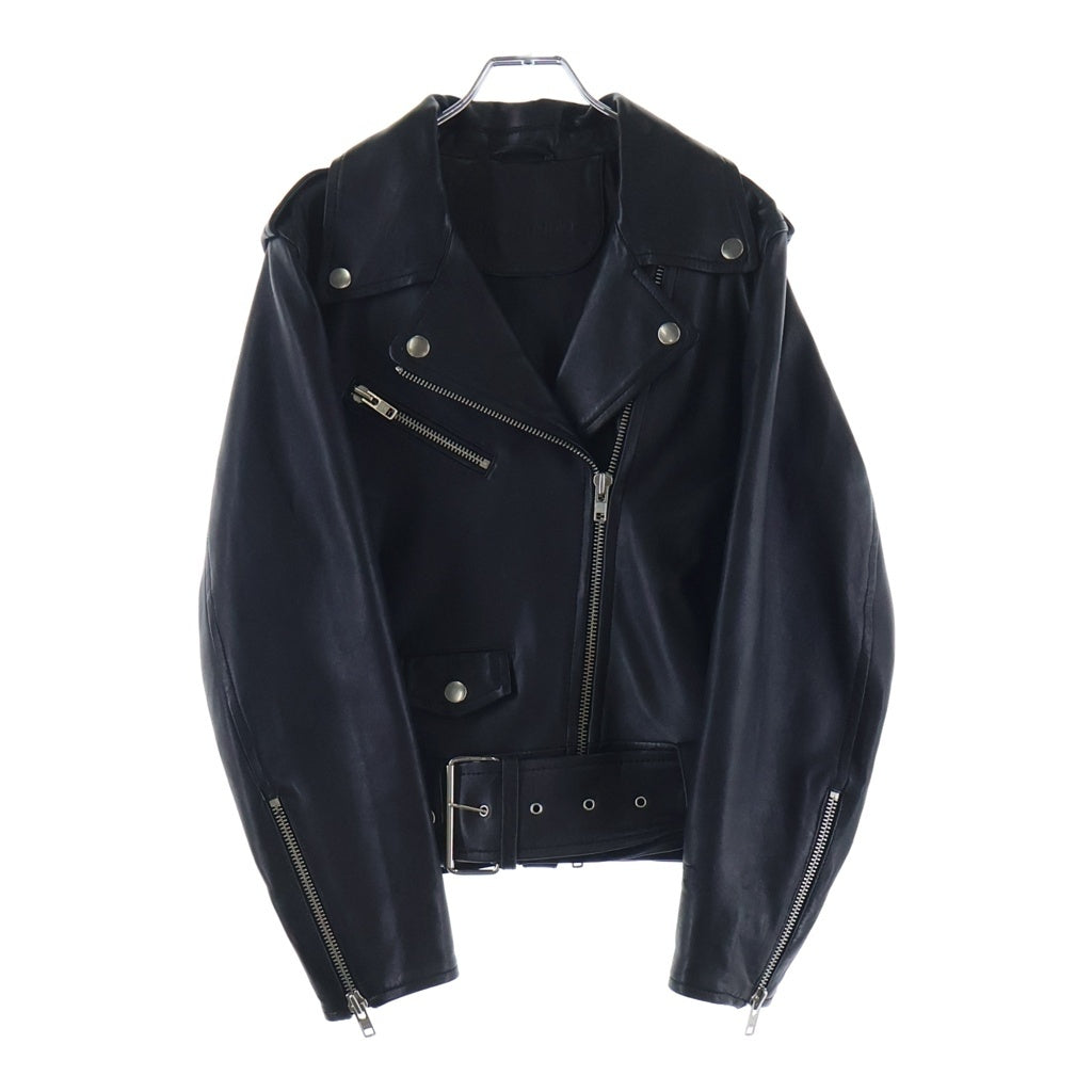 STAND STUDIO(スタンド スタジオ) ICON BIKER JACKET アイコン バイカー ラムレザー ダブルライダースジャケット ブラック 61792-7030