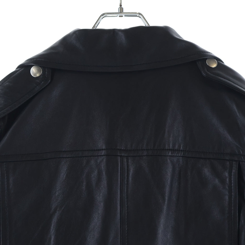 STAND STUDIO(スタンド スタジオ) ICON BIKER JACKET アイコン バイカー ラムレザー ダブルライダースジャケット ブラック 61792-7030
