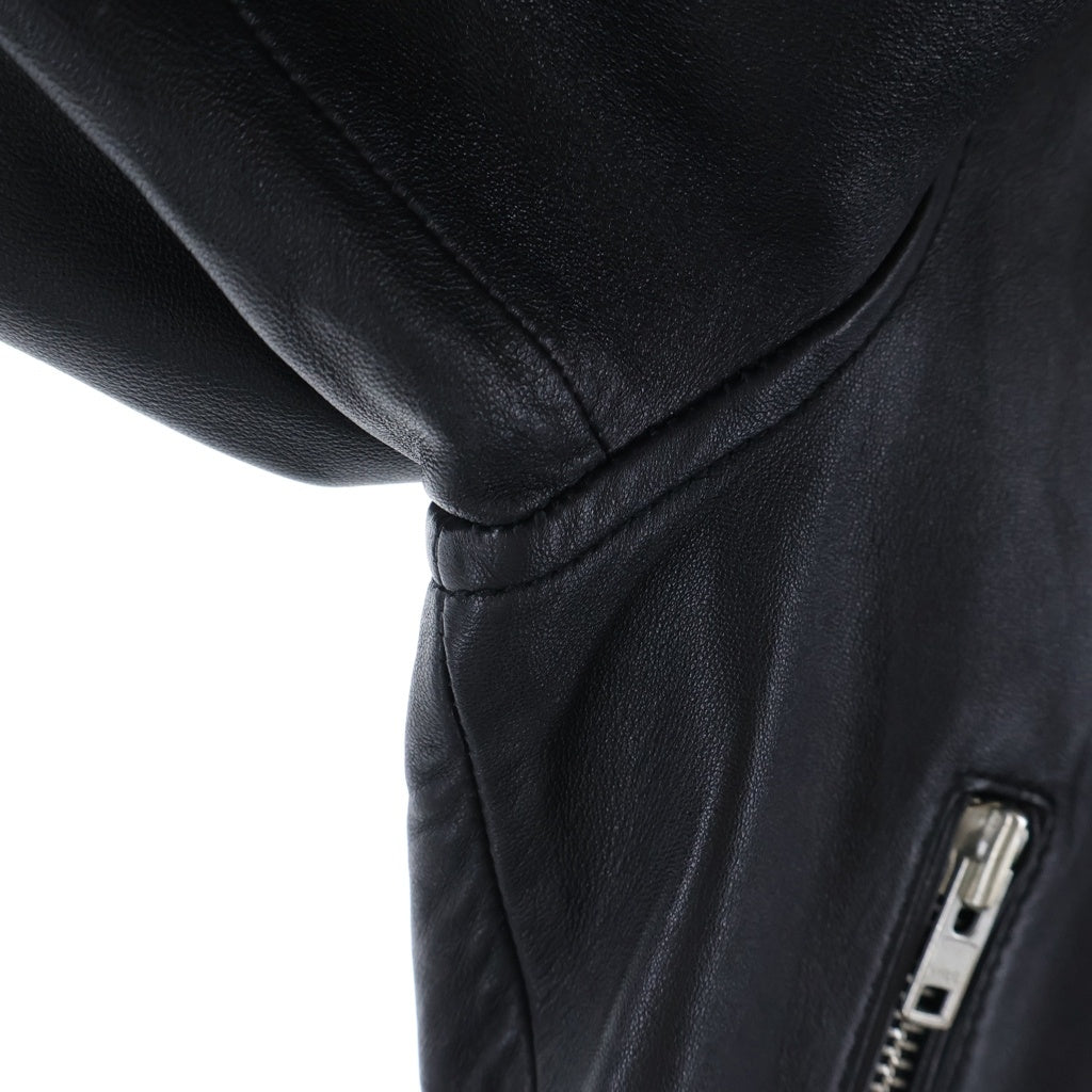 STAND STUDIO(スタンド スタジオ) ICON BIKER JACKET アイコン バイカー ラムレザー ダブルライダースジャケット ブラック 61792-7030