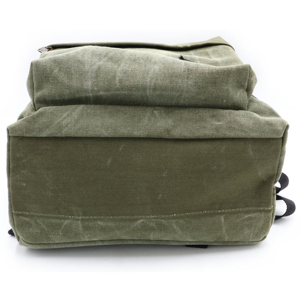 READY MADE(レディメイド) BACK PACK パロディロゴ ヴィンテージ加工 2WAY ショルダーストラップ付き バックパック リュックサック カーキ