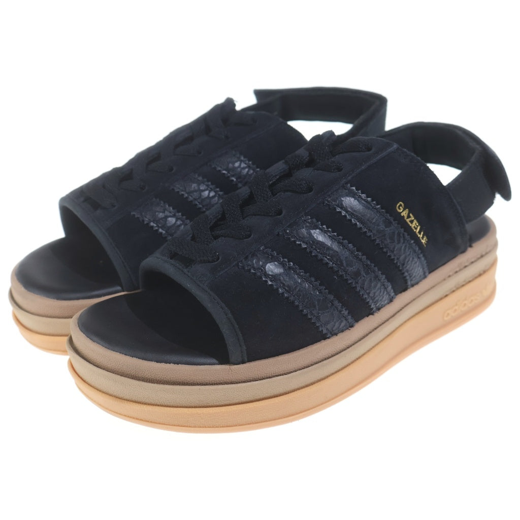 adidas(アディダス) WMNS GAZELLE BOLD SANDAL ガゼル ボールド サンダル ブラック/ブラウン US9.5/26.5cm HQ4688
