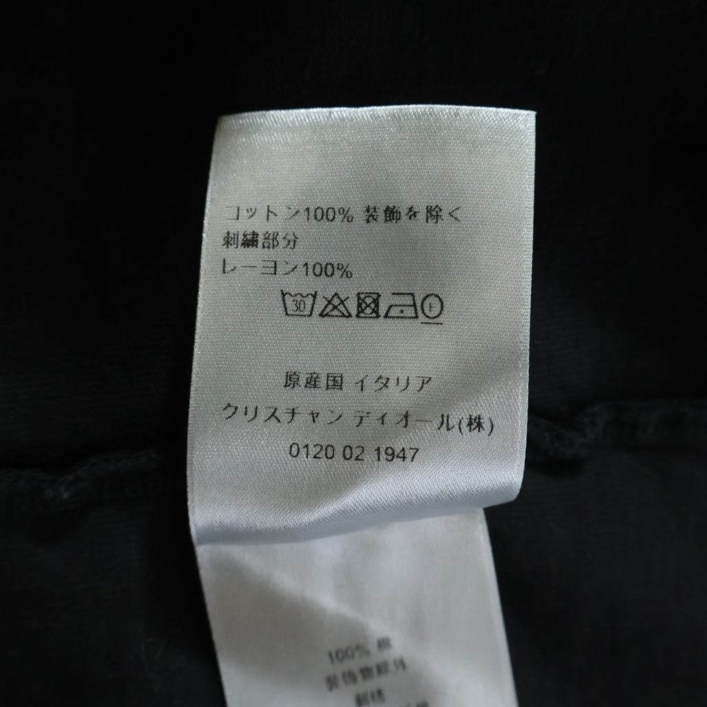 DIOR(ディオール) CD ICON アイコン ロゴエンブロイダリー クルーネック半袖Tシャツ カットソー ブラック 943J605A0554