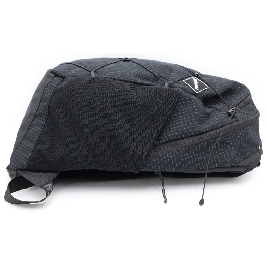 F.C.R.B./F.C.Real Bristol/FCRB(エフシーアールビー/エフシーレアルブリストル) 25SS TOUR BACKPACK ロゴパッチ チェック柄 ツアー バックパック リュックサック ブラック FCRB-250103