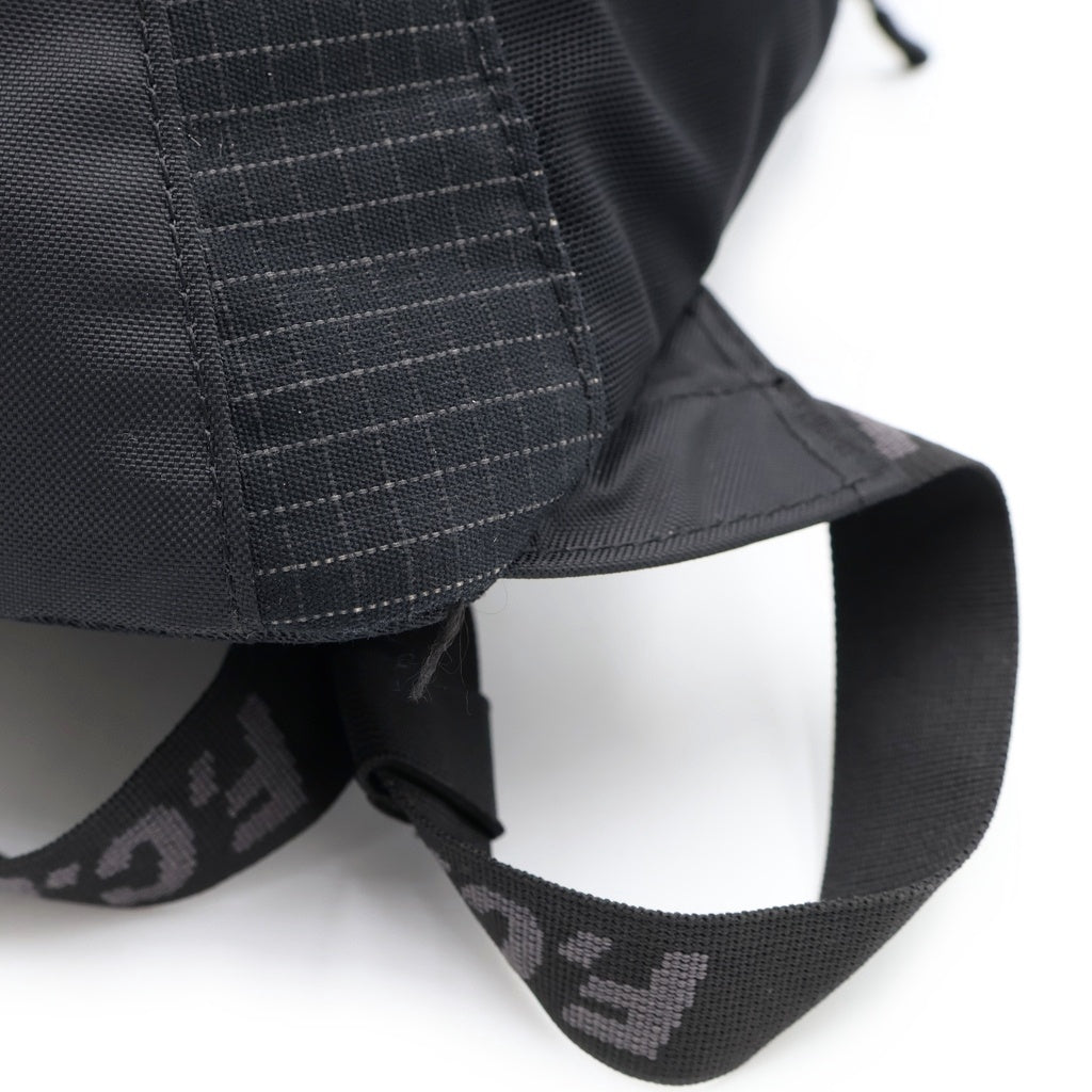 F.C.R.B./F.C.Real Bristol/FCRB(エフシーアールビー/エフシーレアルブリストル) 25SS TOUR BACKPACK ロゴパッチ チェック柄 ツアー バックパック リュックサック ブラック FCRB-250103