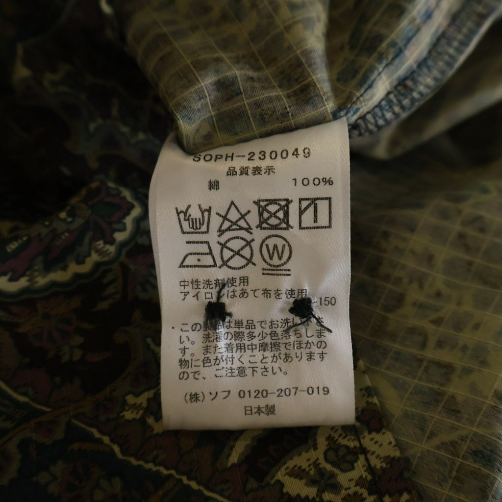 SOPHNET.(ソフネット) 23SS ALBINI BIG REGULAR COLLAR SHIRT アルビニ ビッグ レギュラーカラー 長袖シャツ マルチカラー SOPH-230049