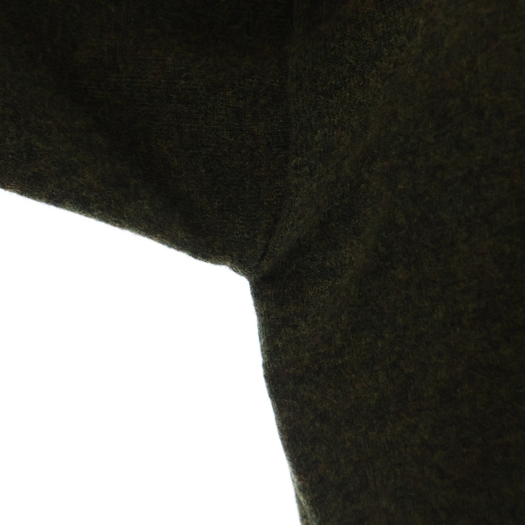 NO BRAND(ノーブランド) MARINA YEE マリナイー 25SAW KANE V-NECK WOOL JUMPER ケイン ウール Vネックジャンパー ニット グリーン