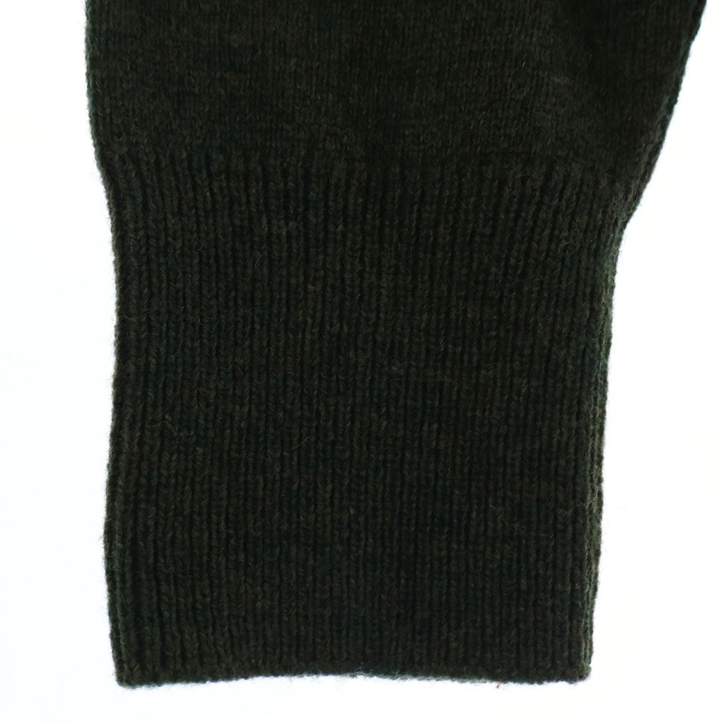 NAMACHEKO(ナマチェコ) 24AW SHETLAND FEATHER CREWNECK シェットランド フェザー クルーネックセーター ニット グリーン NS25-755-03033