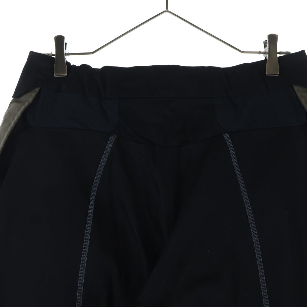 NO BRAND(ノーブランド) _J.L-A.L_ BINATE TROUSER ビネイト 両面ステッチ ジップフライトラウザーズ スラックス ブラック JBMW043FA