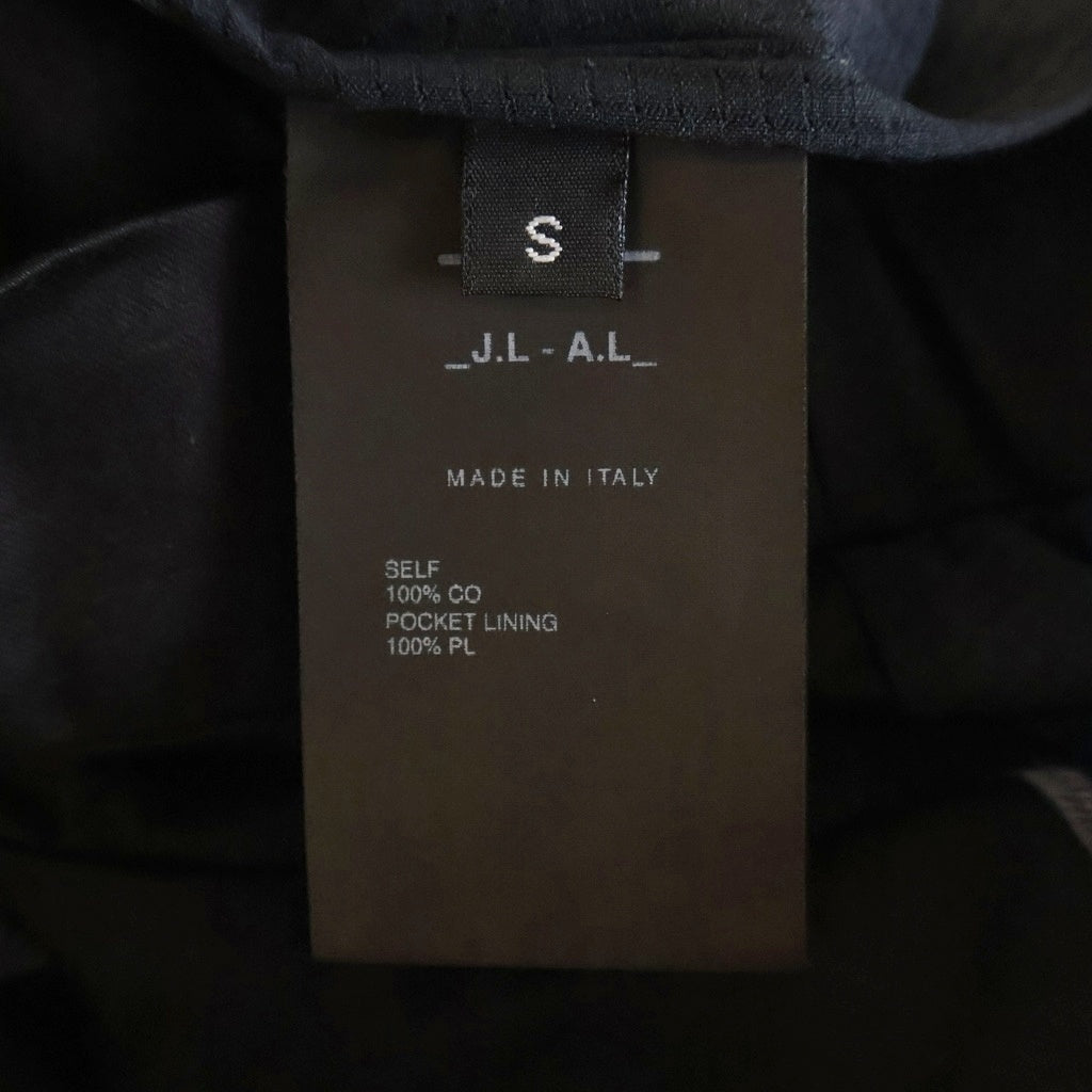NO BRAND(ノーブランド) _J.L-A.L_ BINATE TROUSER ビネイト 両面ステッチ ジップフライトラウザーズ スラックス ブラック JBMW043FA