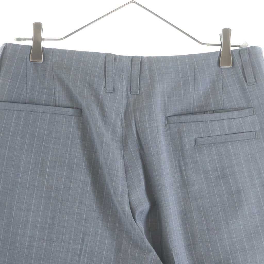 th products(ティーエイチ プロダクツ) QUINN Wide Tailored Pants クイーン ワイド ストライプ テーラードパンツ スラックス グレー 2601-P01-101