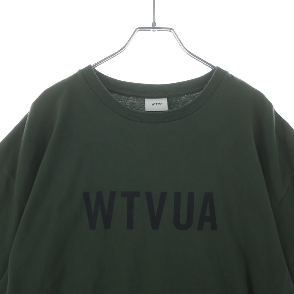 WTAPS(ダブルタップス) 25SS TSSC SS TEE コットン プリント クルーネック 半袖Tシャツ カットソー グリーン 251ATDT-STM04S