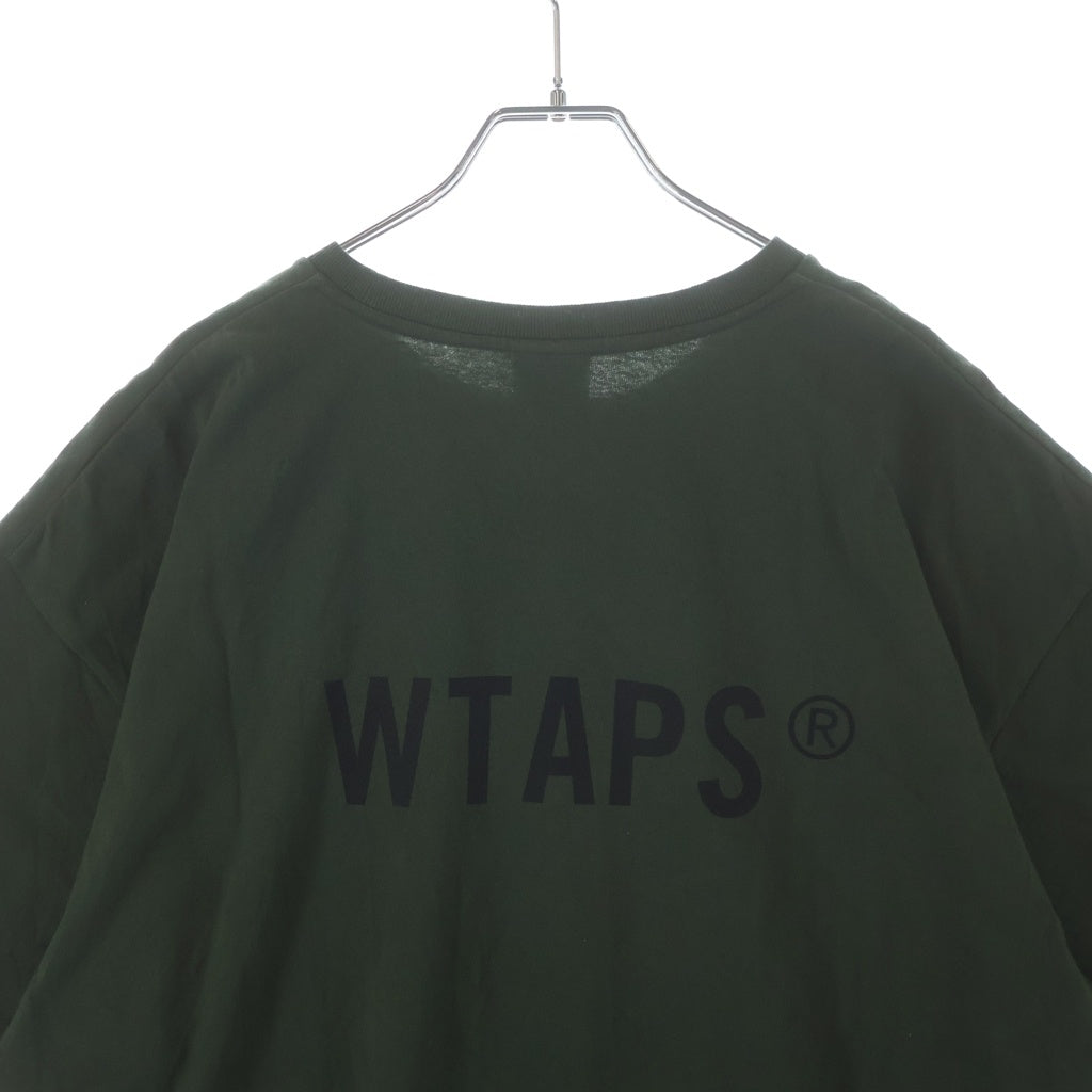 WTAPS(ダブルタップス) 25SS TSSC SS TEE コットン プリント クルーネック 半袖Tシャツ カットソー グリーン 251ATDT-STM04S