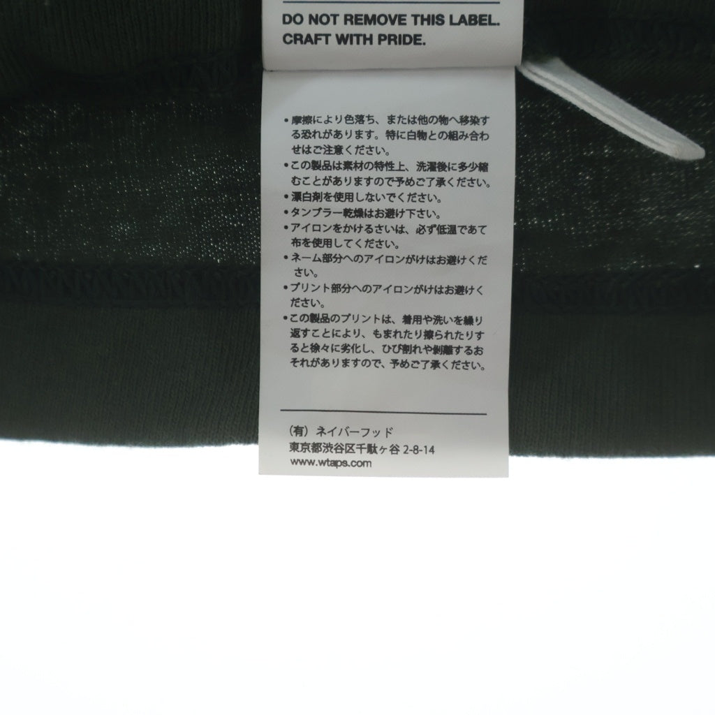 WTAPS(ダブルタップス) 25SS TSSC SS TEE コットン プリント クルーネック 半袖Tシャツ カットソー グリーン 251ATDT-STM04S