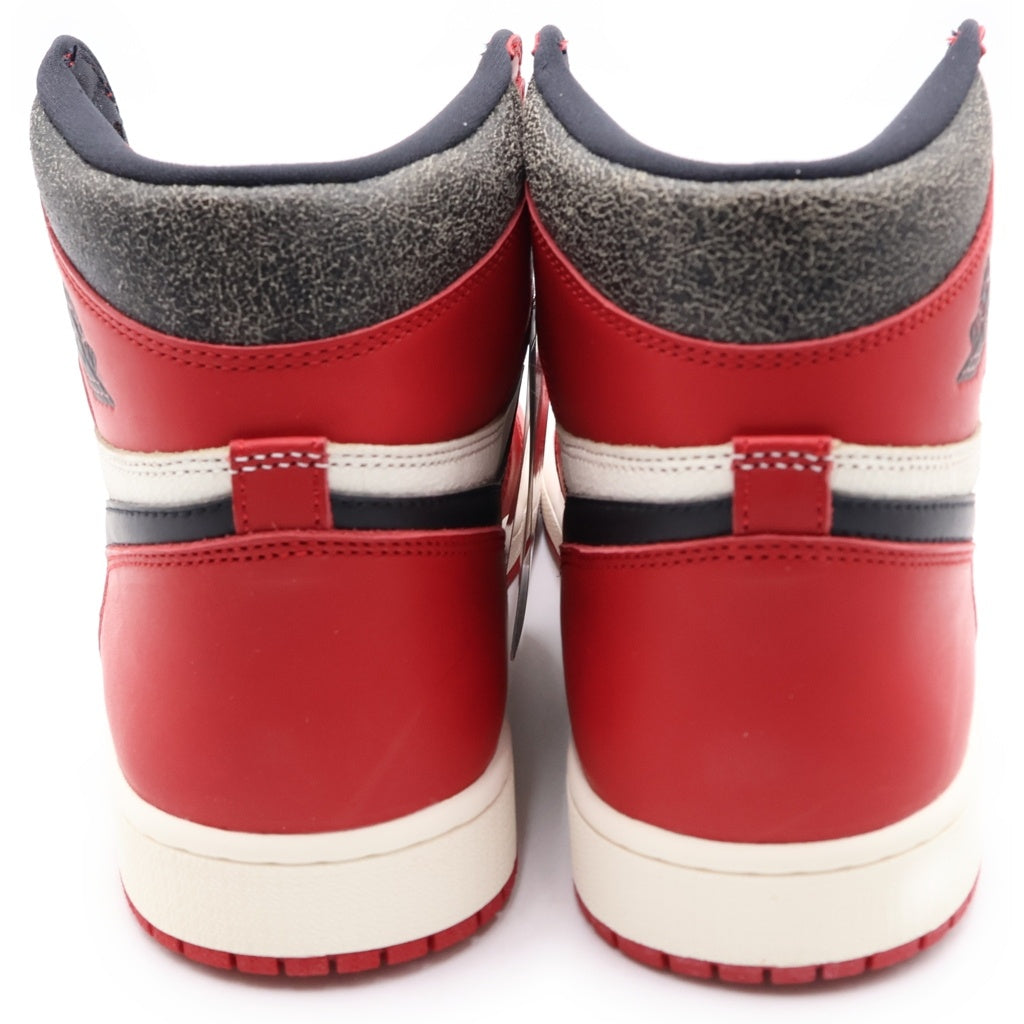 NIKE(ナイキ) AIR JORDAN 1 RETRO HIGH OG LOST & FOUND/CHICAGO エアジョーダン1 ハイ ロスト&ファウンド シカゴ レッド/ホワイト US12.5/30.5cm DZ5485-612