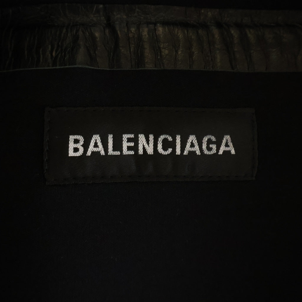 BALENCIAGA(バレンシアガ) 20AW SCUBA LEATHER JACKET スキューバレザージャケット ジップアップブルゾン ブラック 641275 TKS01