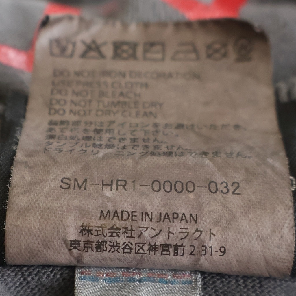 SAINT MICHAEL(セントマイケル) 25AW VINTAGE LS TEE SAINT YOUTH ヴィンテージ セイントユース 両面プリント クルーネック 長袖Tシャツ カットソー グレー SM-HR1-0000-032