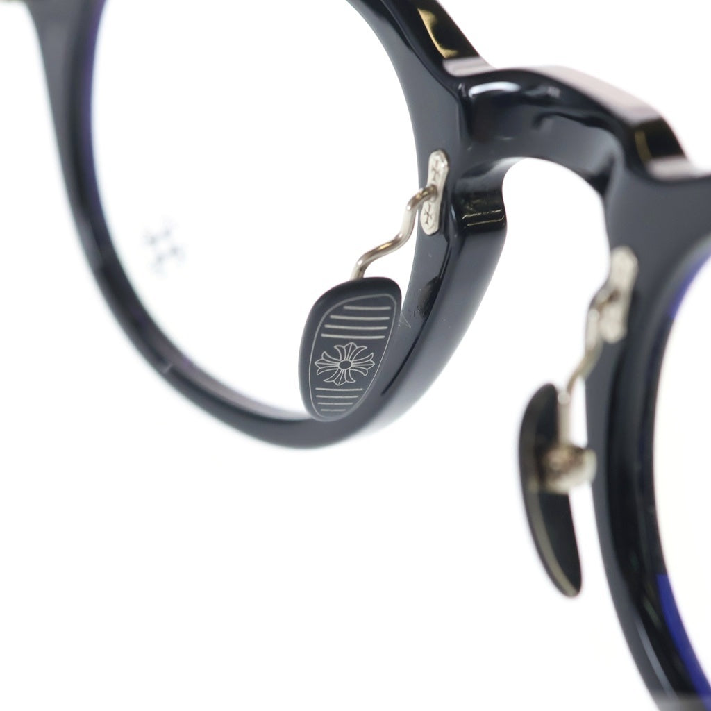 CHROME HEARTS(クロムハーツ) DINGALONGLINGLONG クロステンプル ボストンフレーム サングラス アイウェア 眼鏡 ブラック
