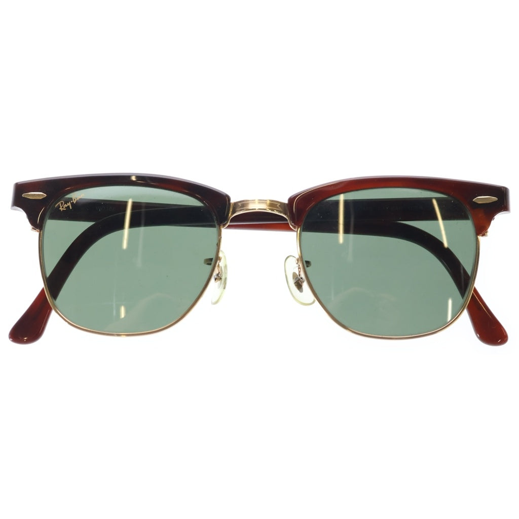 Ray Ban(レイバン) 90s VINTAGE ヴィンテージ USA製 BL刻印 CLUBMASTER クラブマスター ブロウサングラス 金具ゴールド 眼鏡 ブラウン WO366