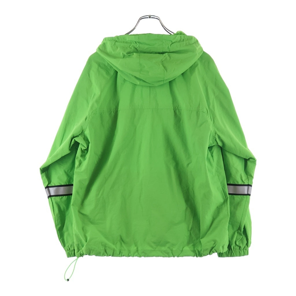 SUPREME(シュプリーム) 18SS Reflective Taping Hooded Pullover リフレクティブ テーピング フーデッドナイロンジャケット グリーン