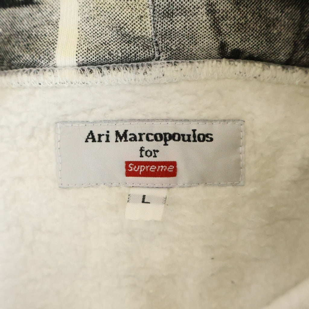 SUPREME(シュプリーム) 06AW ×Ari Marcopoulos Photo Hoodie アリ マルコポロス フォトプリント プルオーバースウェットパーカー フーディー ブラック/ホワイト