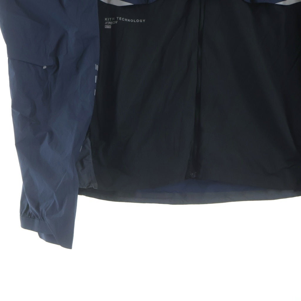 KITH(キス) 26SS ×ON CORE JACKET MIDNIGHT オン コア ミッドナイト ジップアップ フーデッド ナイロンジャケット ブルー 1MG11370688